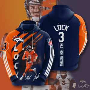 Great Denver Broncos 3D Printed Hooded Pocket Pullover Hoodie Limited Edition Gift