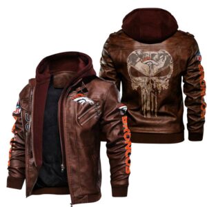 Denver Broncos Leather Jacket For Big Fans