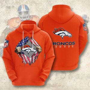 Great Denver Broncos 3D Printed Hooded Pocket Pullover Hoodie Gift For Fans