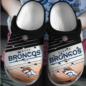 Denver Broncos Personalized Crocs Crocband Clog Unisex Fashion Style For Women, Men